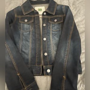 Woman’s brand new dark denim jean jacket